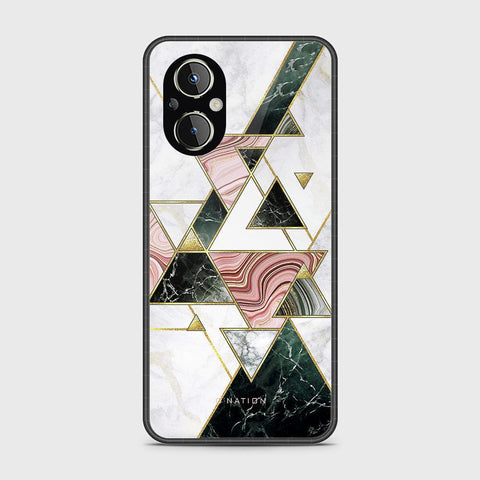 Oppo A96 5G Cover - O'Nation Shades of Marble Series - HQ Ultra Shine Premium Infinity Glass Soft Silicon Borders Case