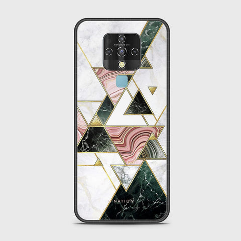 Tecno Camon 16 Cover - O'Nation Shades of Marble Series - HQ Ultra Shine Premium Infinity Glass Soft Silicon Borders Case