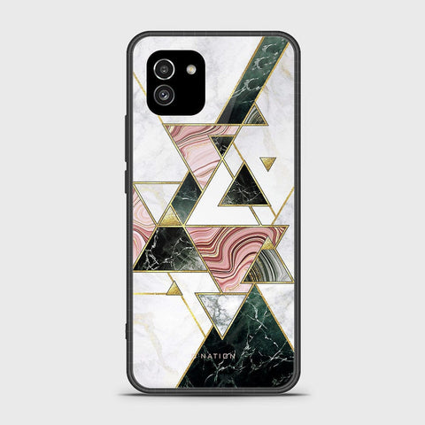 Samsung Galaxy A03 Cover - O'Nation Shades of Marble Series - HQ Ultra Shine Premium Infinity Glass Soft Silicon Borders Case