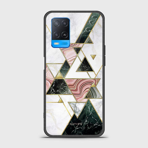 Oppo A54 4G Cover - O'Nation Shades of Marble Series - HQ Ultra Shine Premium Infinity Glass Soft Silicon Borders Case