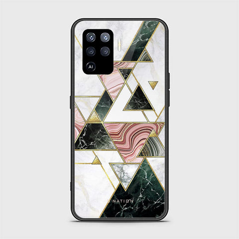 Oppo A94 Cover - O'Nation Shades of Marble Series - HQ Ultra Shine Premium Infinity Glass Soft Silicon Borders Case