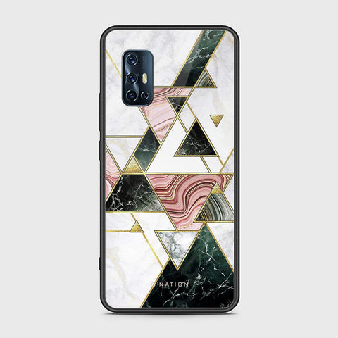 Vivo V17 Cover - O'Nation Shades of Marble Series - HQ Ultra Shine Premium Infinity Glass Soft Silicon Borders Case