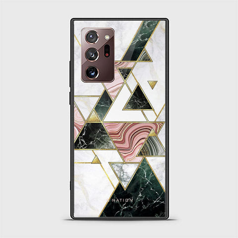 Samsung Galaxy Note 20 Ultra Cover - O'Nation Shades of Marble Series - HQ Ultra Shine Premium Infinity Glass Soft Silicon Borders Case