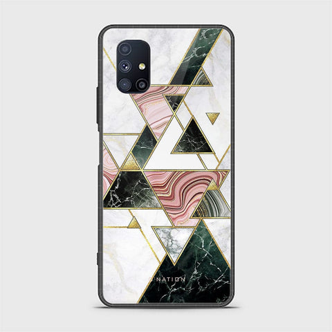 Samsung Galaxy M51 Cover - O'Nation Shades of Marble Series - HQ Ultra Shine Premium Infinity Glass Soft Silicon Borders Case