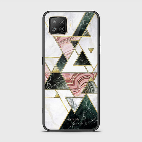 Oppo Reno 4 Lite Cover - O'Nation Shades of Marble Series - HQ Ultra Shine Premium Infinity Glass Soft Silicon Borders Case