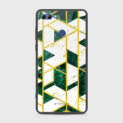 Huawei Y9 2018 Cover - O'Nation Shades of Marble Series - HQ Ultra Shine Premium Infinity Glass Soft Silicon Borders Case