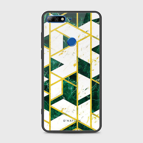 Huawei Y7 Prime 2018 Cover - O'Nation Shades of Marble Series - HQ Ultra Shine Premium Infinity Glass Soft Silicon Borders Case