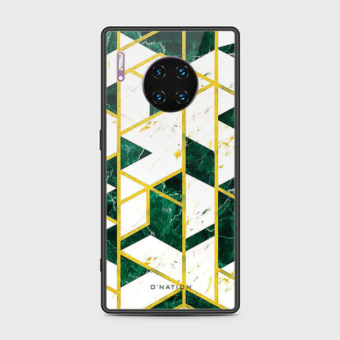 Huawei Mate 30 Pro Cover - O'Nation Shades of Marble Series - HQ Ultra Shine Premium Infinity Glass Soft Silicon Borders Case