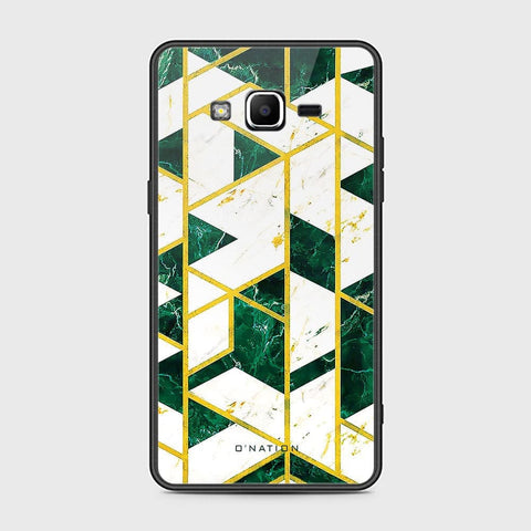 Samsung Galaxy Grand Prime Cover - O'Nation Shades of Marble Series - HQ Ultra Shine Premium Infinity Glass Soft Silicon Borders Case