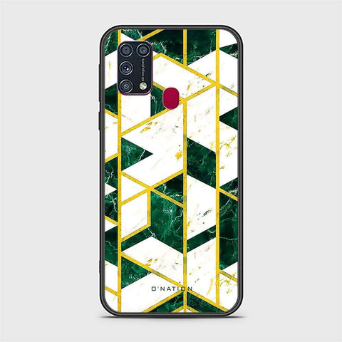 Samsung Galaxy M31 Cover - O'Nation Shades of Marble Series - HQ Ultra Shine Premium Infinity Glass Soft Silicon Borders Case