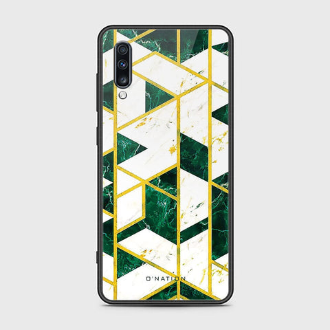 Samsung Galaxy A70s Cover - O'Nation Shades of Marble Series - HQ Ultra Shine Premium Infinity Glass Soft Silicon Borders Case