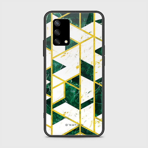 Oppo A95 4G Cover - O'Nation Shades of Marble Series - HQ Ultra Shine Premium Infinity Glass Soft Silicon Borders Case