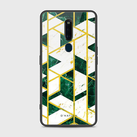 Oppo F11 Pro Cover - O'Nation Shades of Marble Series - HQ Ultra Shine Premium Infinity Glass Soft Silicon Borders Case
