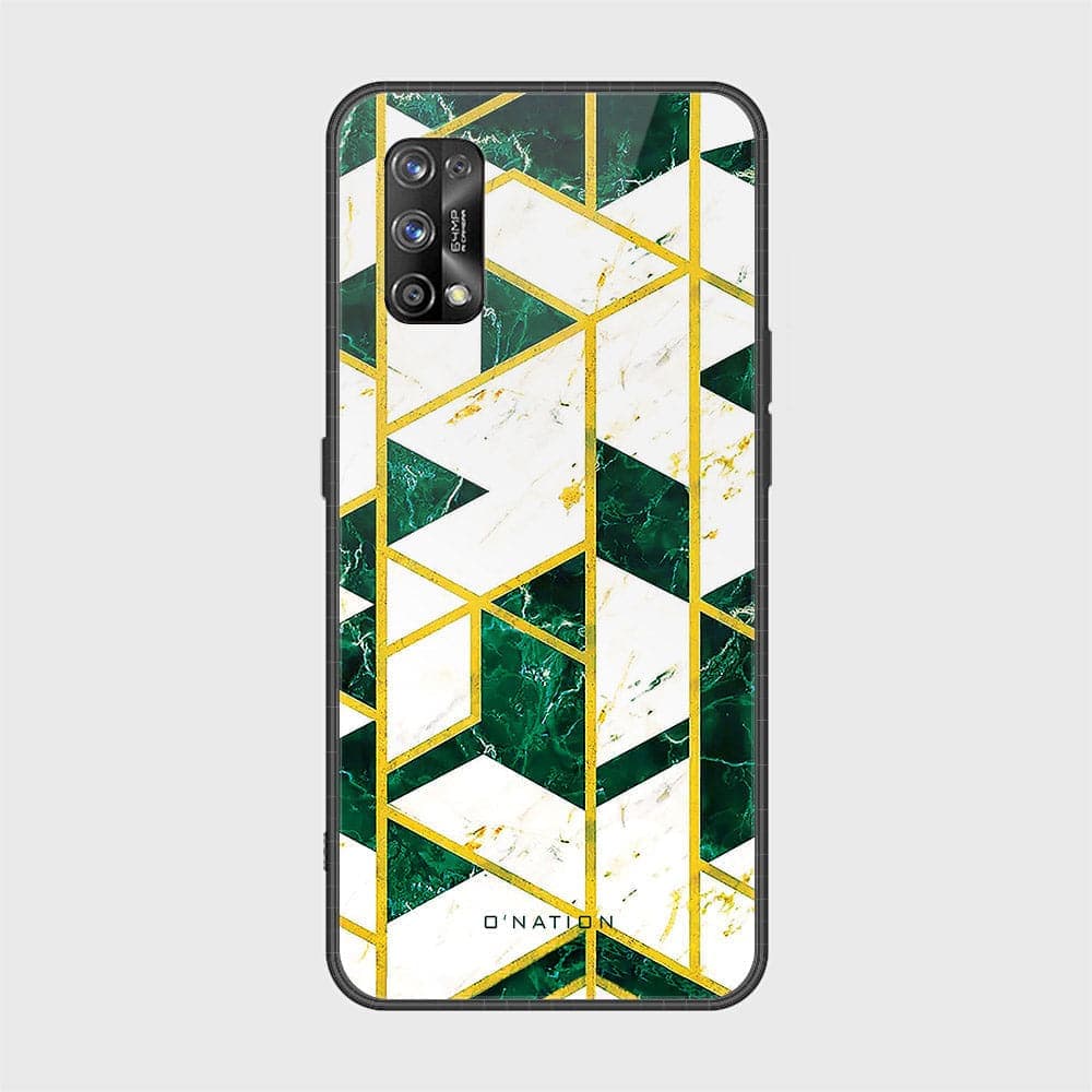 Realme 7 Pro Cover - O'Nation Shades of Marble Series - D26 - HQ Ultra Shine Premium Infinity Glass Soft Silicon Borders Case ( Fast Delivery )