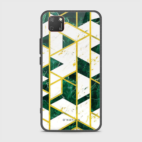 Huawei Y7p Cover - O'Nation Shades of Marble Series - HQ Ultra Shine Premium Infinity Glass Soft Silicon Borders Case