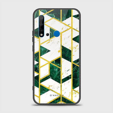 Huawi P20 Lite 2019 Cover - O'Nation Shades of Marble Series - HQ Ultra Shine Premium Infinity Glass Soft Silicon Borders Case