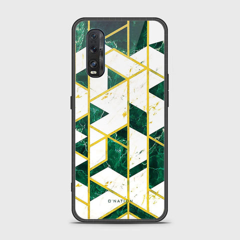 Oppo Find X2 Cover - O'Nation Shades of Marble Series - HQ Ultra Shine Premium Infinity Glass Soft Silicon Borders Case
