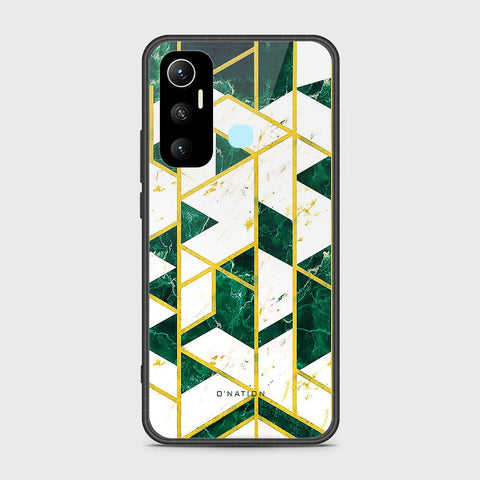 Infinix Hot 11 Cover - O'Nation Shades of Marble Series - HQ Ultra Shine Premium Infinity Glass Soft Silicon Borders Case