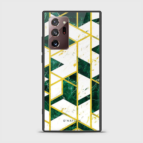 Samsung Galaxy Note 20 Ultra Cover - O'Nation Shades of Marble Series - HQ Ultra Shine Premium Infinity Glass Soft Silicon Borders Case
