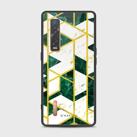 Oppo Find X2 Pro Cover - O'Nation Shades of Marble Series - HQ Ultra Shine Premium Infinity Glass Soft Silicon Borders Case