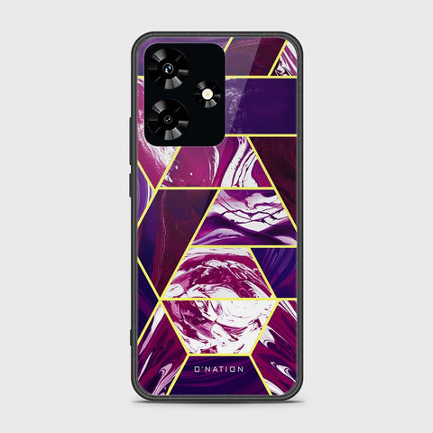 Infinix Hot 30 Cover- O'Nation Shades of Marble Series - HQ Ultra Shine Premium Infinity Glass Soft Silicon Borders Case