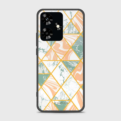 Infinix Hot 30 Cover- O'Nation Shades of Marble Series - HQ Ultra Shine Premium Infinity Glass Soft Silicon Borders Case