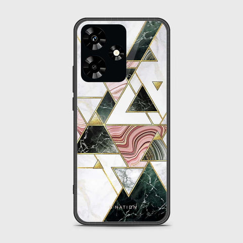 Infinix Hot 30 Cover- O'Nation Shades of Marble Series - HQ Ultra Shine Premium Infinity Glass Soft Silicon Borders Case