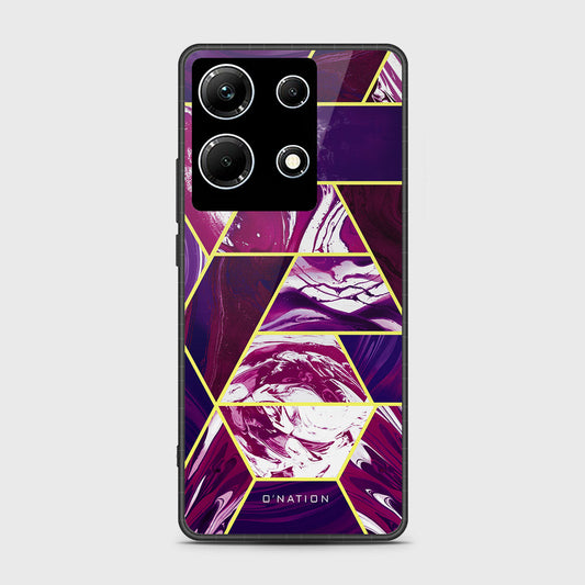 Infinix Note 30 Cover- O'Nation Shades of Marble Series - HQ Ultra Shine Premium Infinity Glass Soft Silicon Borders Case (Fast Delivery) (H)