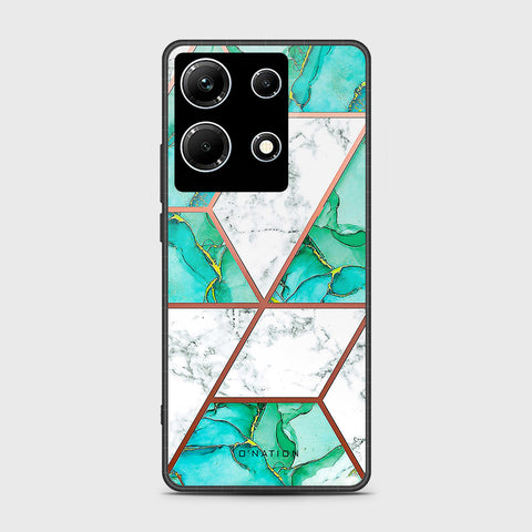 Infinix Note 30 Cover- O'Nation Shades of Marble Series - HQ Ultra Shine Premium Infinity Glass Soft Silicon Borders Case