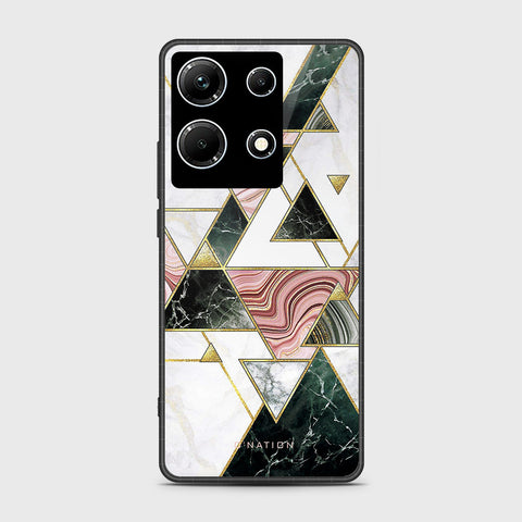 Infinix Note 30 Cover- O'Nation Shades of Marble Series - HQ Ultra Shine Premium Infinity Glass Soft Silicon Borders Case