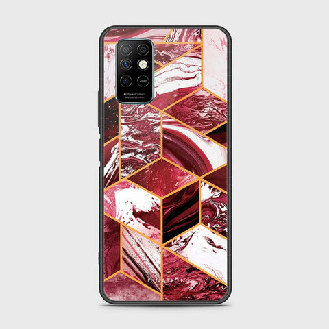 Infinix Note 8i Cover- O'Nation Shades of Marble Series - HQ Ultra Shine Premium Infinity Glass Soft Silicon Borders Case