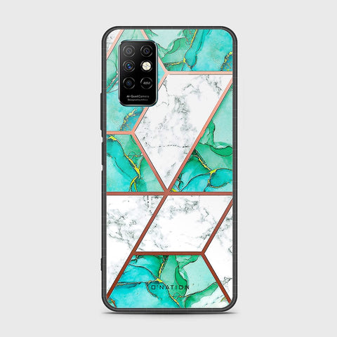 Infinix Note 8i Cover- O'Nation Shades of Marble Series - HQ Ultra Shine Premium Infinity Glass Soft Silicon Borders Case