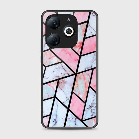 Infinix Hot 40i Cover- O'Nation Shades of Marble Series - HQ Ultra Shine Premium Infinity Glass Soft Silicon Borders Case