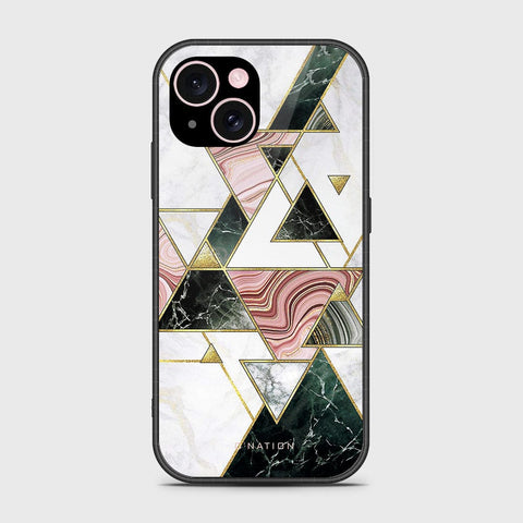 iPhone 15 Plus Cover- O'Nation Shades of Marble Series - HQ Ultra Shine Premium Infinity Glass Soft Silicon Borders Case