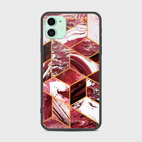 iPhone 11 Cover - Mystic Marble Series - HQ Ultra Shine Premium Infinity Glass Soft Silicon Borders Case