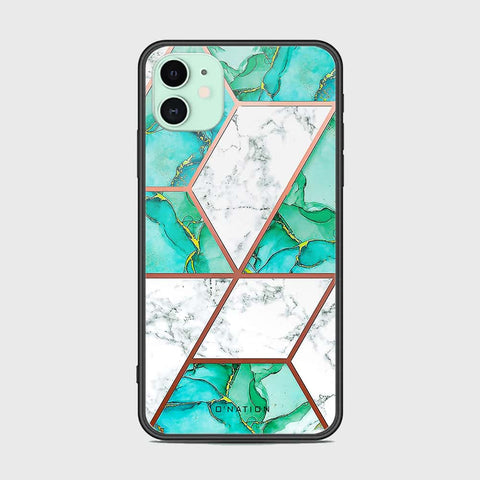 iPhone 11 Cover - Mystic Marble Series - HQ Ultra Shine Premium Infinity Glass Soft Silicon Borders Case