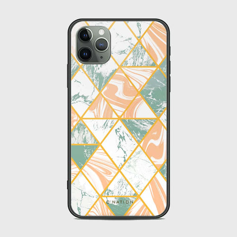 iPhone 11 Pro Cover - Mystic Marble Series - HQ Ultra Shine Premium Infinity Glass Soft Silicon Borders Case
