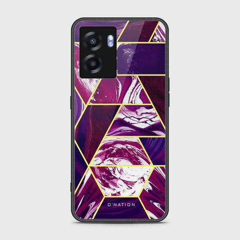 Oppo A77 5G Cover- O'Nation Shades of Marble Series - HQ Ultra Shine Premium Infinity Glass Soft Silicon Borders Case