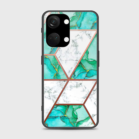 OnePlus Ace 2V Cover- O'Nation Shades of Marble Series - HQ Ultra Shine Premium Infinity Glass Soft Silicon Borders Case