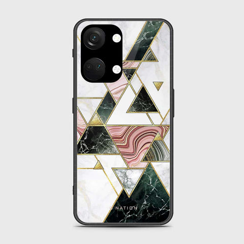 OnePlus Ace 2V Cover- O'Nation Shades of Marble Series - HQ Ultra Shine Premium Infinity Glass Soft Silicon Borders Case