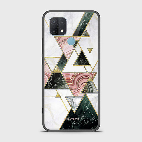 Oppo A35 Cover - O'Nation Shades of Marble Series - HQ Ultra Shine Premium Infinity Glass Soft Silicon Borders Case