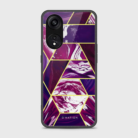 Oppo A1 Pro  Cover- O'Nation Shades of Marble Series - HQ Ultra Shine Premium Infinity Glass Soft Silicon Borders Case