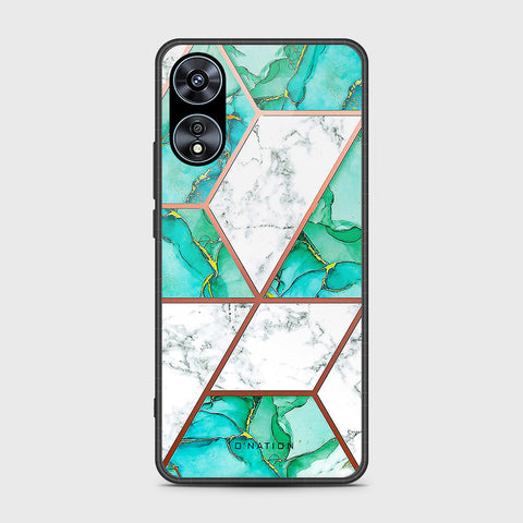 Oppo A78 4G Cover- O'Nation Shades of Marble Series - HQ Ultra Shine Premium Infinity Glass Soft Silicon Borders Case