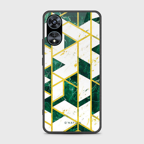 Oppo A78 4G Cover- O'Nation Shades of Marble Series - HQ Ultra Shine Premium Infinity Glass Soft Silicon Borders Case