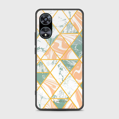 Oppo A97 5G Cover- O'Nation Shades of Marble Series - HQ Ultra Shine Premium Infinity Glass Soft Silicon Borders Case