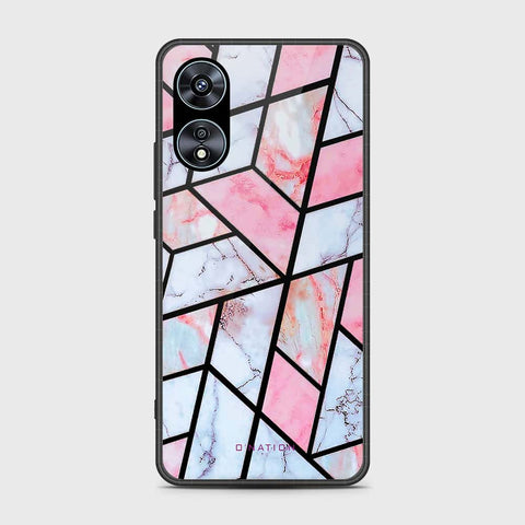 Oppo A97 5G Cover- O'Nation Shades of Marble Series - HQ Ultra Shine Premium Infinity Glass Soft Silicon Borders Case