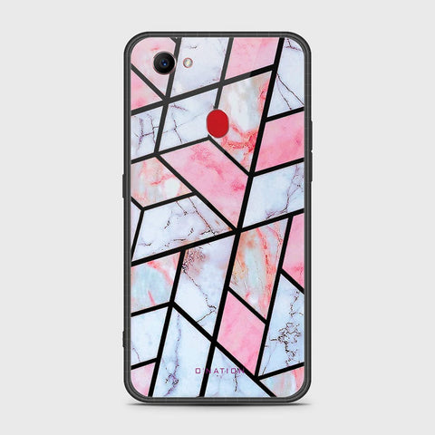 Oppo F7 Cover- O'Nation Shades of Marble Series - HQ Ultra Shine Premium Infinity Glass Soft Silicon Borders Case