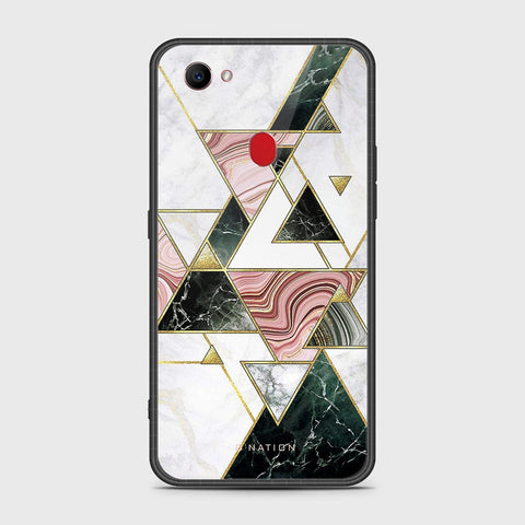 Oppo F7 Cover- O'Nation Shades of Marble Series - HQ Ultra Shine Premium Infinity Glass Soft Silicon Borders Case
