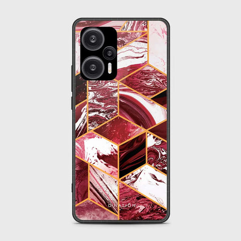 Xiaomi Poco F5  Cover- O'Nation Shades of Marble Series - HQ Ultra Shine Premium Infinity Glass Soft Silicon Borders Case