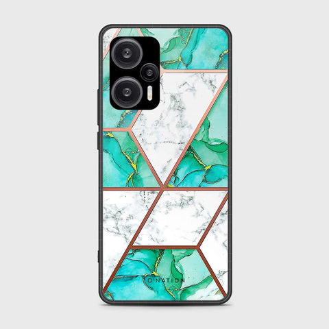 Xiaomi Poco F5  Cover- O'Nation Shades of Marble Series - HQ Ultra Shine Premium Infinity Glass Soft Silicon Borders Case